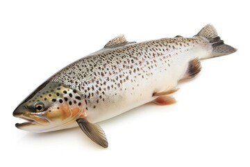 Fototapeta premium Rainbow trout isolated on a white background