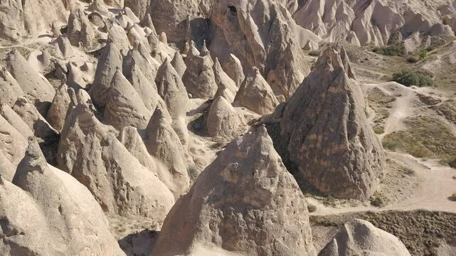 Drone video of the Imagination Valley Devrent Cappadocia Turkey