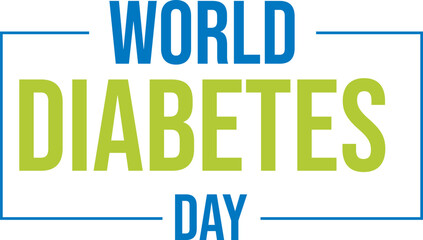 World diabetes day awareness poster banner background design with blue ribbon and circle badge on world map banner vector illustration