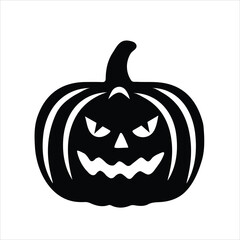 A beautiful Happy Halloween pumpkin vector design art 