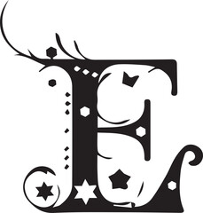 Alphabet art color signs letters design