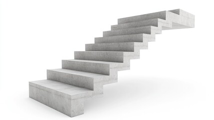 Modern Concrete Staircase with Minimalist Design