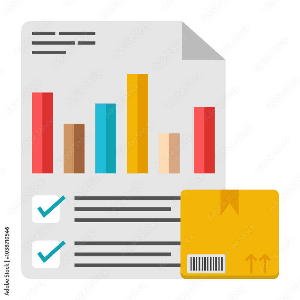 Poster An editable design icon of logistic analytics 

