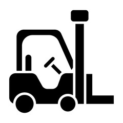 Forklift Glyph Icon Design