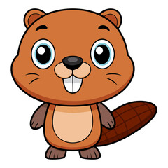 Adorable Beaver with a Charming Smile