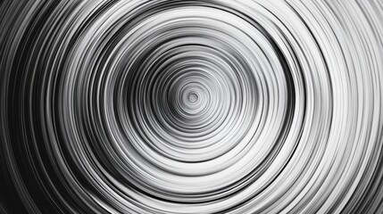 Obraz premium Abstract Black and White Circular Pattern, abstract art, minimalist art