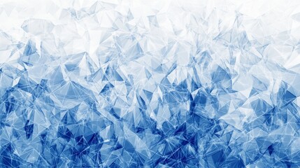 Abstract Blue Crystalline Background, Ice, Texture