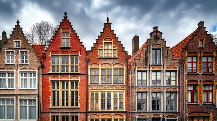 Fototapeta premium Charming Dutch Architecture with Historic Facades