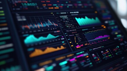 Obraz premium Financial Data Analysis