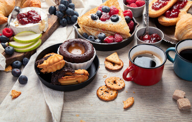 Fresh and delicious french desserts and sweets.