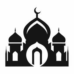 Silhouette Vector Mosquito Icon Logo on White Background