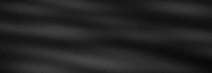 Dark grainy poster banner with abstract gradient and noise texture.