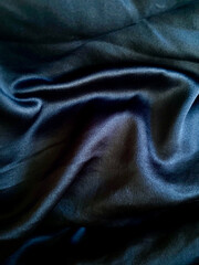 blue satin fabric