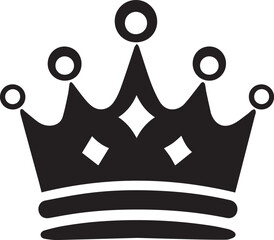 Minimalist crown silhouette, Crown silhouette logo, Crown vector Icon.
