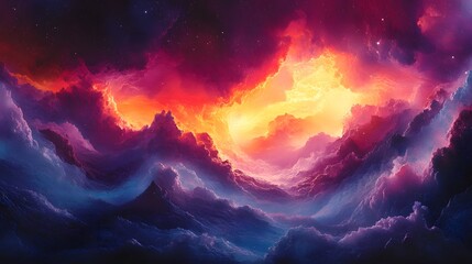 Fototapeta premium Celestial Cloudscape