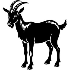 Goat vector silhouette 