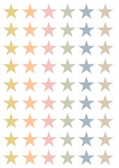 Digital glider stickers, stars, daily notes, delicate pastel color, one tone, goodnotes elements.