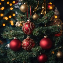 Beautiful lights on the tree