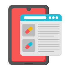 Trendy vector design of medical website
