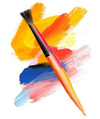 Obraz premium PNG format brush specifically for painting geometric designs.