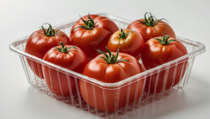 Image of fresh tomatoes in a basket