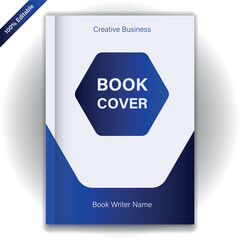modern book cover and company annual report design template