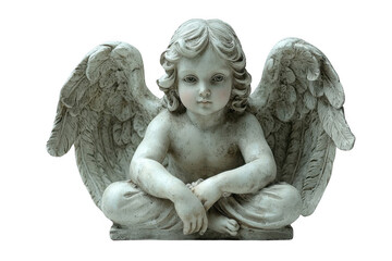 baby Angel Ornament isolated on transparent background, png file, no background png file