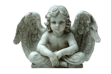baby Angel Ornament isolated on transparent background, png file, no background png file