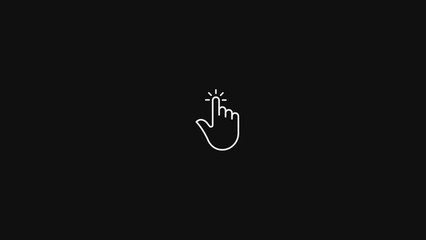 touch button display icon illustration