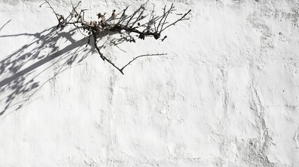 Un muro de ladrillo pintado de blanco, pared,