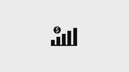 Set of growth graph vector icons. Business chart. Financial rise up. Increase profit.