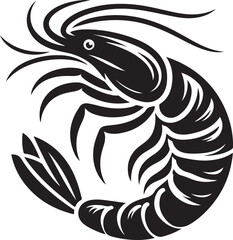 Shrimp illustration design