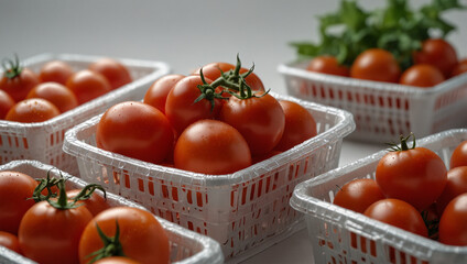 Image of fresh tomatoes in a basket