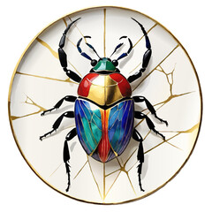 beetle talisman vector