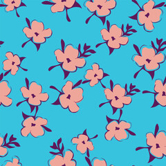 Abstract elegance pattern with floral background.