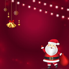 christmas background with santa claus