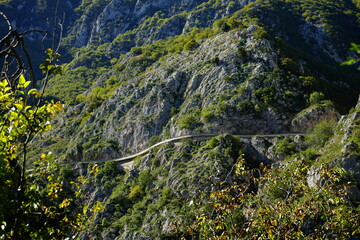 Mountain road of Abruzzo, Italy