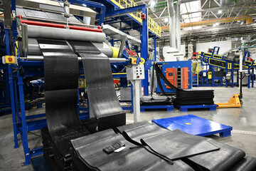 Tire industry, tire production, tire warehouse, industry, metal, construction, tire factory, warehouse, tires, building, truck tires, passenger tires, tire fitting equipment, automobile tires, machine