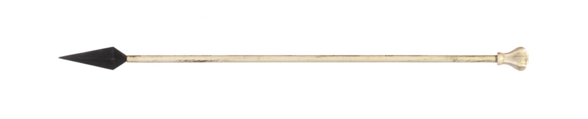 medieval archery arrow isolated on white background