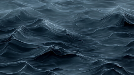 Obraz premium Gentle waves dance on the surface of a tranquil ocean at dusk, creating a serene atmosphere filled with cool shades of blue