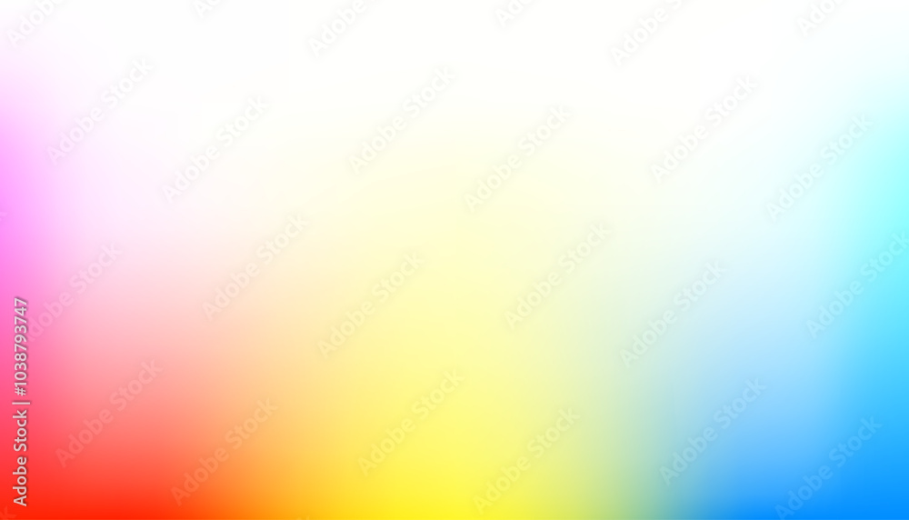 Poster Gradient grainy texture overlay effectb, blurred background with colorful gradient colors of blue, red and yellow, texture blur abstract background, abstract gradation blur texture