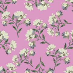 Abstract elegance pattern with floral background.