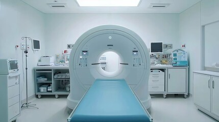 Cutting-Edge Medical Imaging Equipment in Clinical Setting High-Tech Infusion of Precision and Expertise