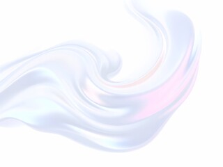 Fototapeta premium 3d rendered iridescent fluid wave flow background 