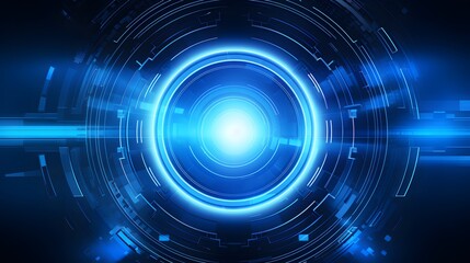 Obraz premium blue Abstract technology background circles digital hi-tech technology design background. concept innovation. vector illustration
