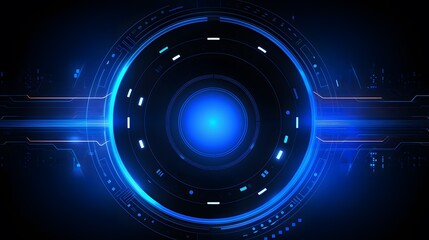 Fototapeta premium blue Abstract technology background circles digital hi-tech technology design background. concept innovation. vector illustration