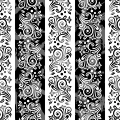 Seamless vector background. Vintage ornamental template with pattern. Islam, turkish, Indian, Arabic. Vector illustration  © Katia25