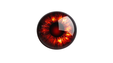 Red Eye with Fire Effect.