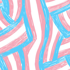 Vector seamless pattern with transgender flag. Endless pattern for LGBT Pride