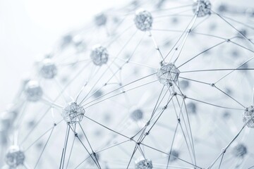 Obraz premium Wireless internet access enabling data flow across global networks